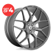 (Set of 4) Asanti ABL-27 DYNASTY Wheels 20X9 5X112 +35mm Titanium Rims 20