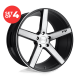 (Set of 4) Niche 1PC M124 MILAN Wheels 22X9 5X114.3 +38mm Black Rims 22