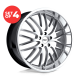 TSW - SNETTERTON HYPER SILVER W/ MIRROR CUT LIP (20