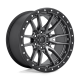 FUEL D680 REBEL 1PC Anthracite Center w Black Lip 20 x 10 -18 , 6x139.7