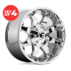FUEL 1PC - D508 OCTANE CHROME PLATED (20