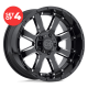 BLACK RHINO - SIERRA GLOSS BLACK W/ MILLED SPOKES (20