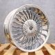 2Crave N19 Chrome 22x9.5 +15 5x115 5x120 78.3 Wheels Set of Rims