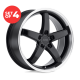 (Set of 4) Petrol P1B Wheels 17X8 5X112 +32mm Gloss Black  Rims 17
