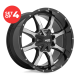 MOTO METAL - MO970 GLOSS BLACK MACHINED FACE (16