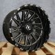 TIS 547BM Gloss Black Milled Spoke Edges 20x12 8X165  -44 Wheel Single Rim