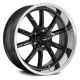 RIDLER 650 Matte Black w Machined Lip 20x8.5, +30, 5x120.65, Single Rim
