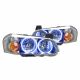 Oracle Lighting®-Chrome Factory Style Headlights w/Blue SMD LED Halos Preinstalled for Nissan Maxima 02-03 w/HID/Xenon 