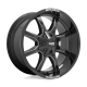 MOTO METAL - MO970 GLOSS BLACK WITH MILLED SPOKE & MOTO METAL ON LIP (16