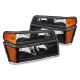 Lumen- Black Factory Style Headlights with Bumper Lights for Chevy Colorado 2007