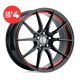PERFORMANCE REPLICAS - PR193 GLOSS BLACK RED MACHINED (18