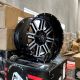 American Offroad Renegade A106 Gloss Black with Machined Spoke Faces 22x12 -44 6x135 6x139.7 106.1 Wheels Set of Rims