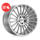 TSW - TURBINA TITANIUM SILVER W/ MIRROR CUT FACE (18