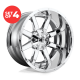 FUEL 1PC - D536 MAVERICK CHROME PLATED (22