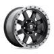 FUEL 1PC - D551 TROPHY MATTE BLACK GUN METAL RING (20