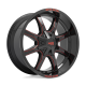 MOTO METAL - MO970 GLOSS BLACK MILLED WITH RED TINT & MOTO METAL ON LIP (20