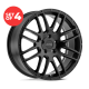 (Set of 4) Petrol P6A Wheels 17X7.5 5X112 +32mm Matte Black Rims 17