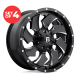 (Set of 4) Fuel D574 CLEAVER Wheels 20X9 6X135/6X5.5 +20mm Black Rims 20