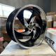 ELEGANCE DANGER Gloss Black Machined Center and Lip 22x9.5 +15 5x114.3 73.1 Wheels Set of Rims