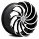 ELURE  ELR47 Black with Machined Face 22 x 8, +38  5x114.3 / SET