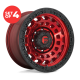 FUEL 1PC - D632 ZEPHYR CANDY RED BLACK BEAD RING (20