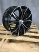RTX Black Widow Black Machined 16x7 +40 5x112 57.1 Wheels Set of Rims