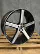 Niche Milan M124 Black with Machined Spoke Faces and Outer Lip Ring 22x9 +38 5x114.3 72.6 Wheel Single Rim