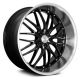 MRR GT1 Black with a Machined Lip 20x8.5 +20 5x120 72 Wheels Set of Rims