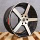 STRADA PERFETTO Gloss Black Machined Face 22'x9.5 6x139.7 +24 Wheel Single Rim