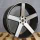 Strada Perfetto Gloss Black with Machined Spoke Faces and Outer Lip Ring  26x10 +26 6x139.7 87.1 Wheel Single Rim