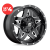 FUEL 1PC - D554 FULL BLOWN GLOSS BLACK MILLED (18