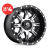 FUEL UTV - D541 NUTZ UTV MATTE BLACK MACHINED (14