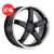 (Set of 4) Petrol P1B Wheels 17X8 5X112 +32mm Gloss Black  Rims 17