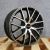 Touren TR60 Black Machined Spoke Faces and Lip Ring  17x7.5 +42  5x112 5x120 72.62 Wheels Set of Rims