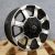 Vision Valor Gloss Black with Machined Spoke Faces and Lip Accents 16x6.5 +45 5x160 65.1 Wheels Set of Rims