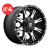 FUEL 1PC - D541 NUTZ MATTE BLACK MACHINED (17