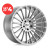 TSW - TURBINA TITANIUM SILVER W/ MIRROR CUT FACE (18