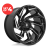 (Set of 4) Fuel D753 REACTION Wheels 24X12 6X135/6X5.5 -44mm Black Rims 24