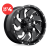 (Set of 4) Fuel D574 CLEAVER Wheels 20X9 6X135/6X5.5 +20mm Black Rims 20