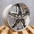 Gianna Blitz Chrome with Black Inserts 20x8.5 +20 5x114.3 73.1 Wheels Set of Rims