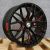 STRADA Shift Spring Gloss Black Candy Red Milled 18x8 +35 5x120 Wheel Single Rim